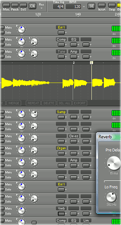 MultitrackStudio main window (Dark theme)