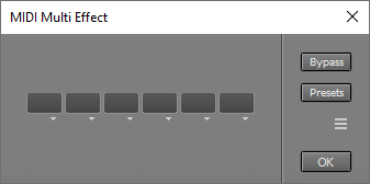 MIDI Multi Effect window
