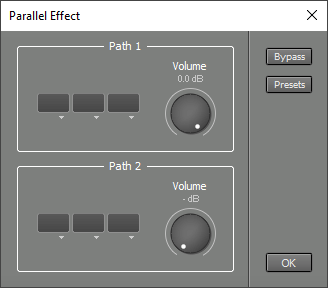 Parallel Effect window